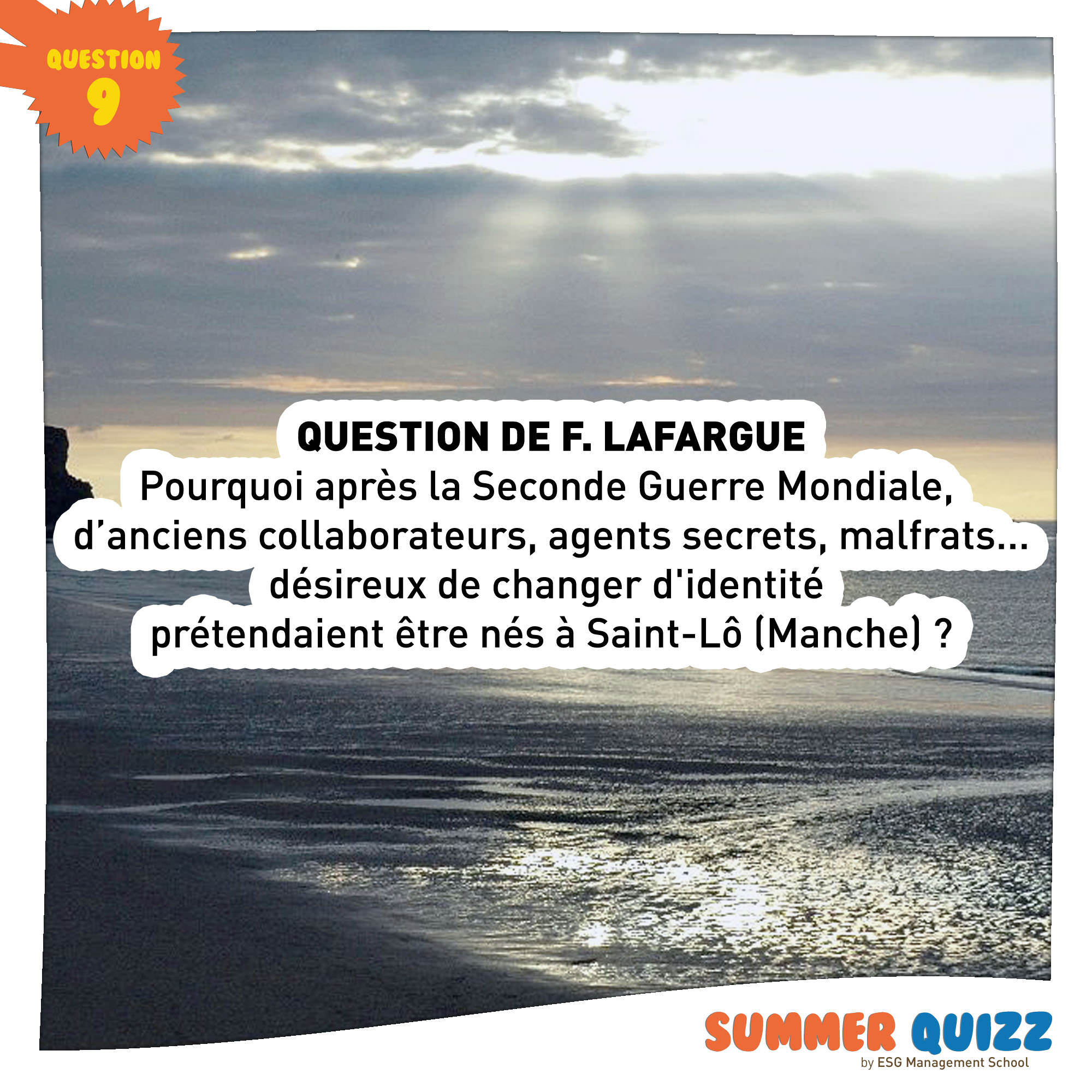 Summer Quizz #9 - Réponse et gagnant