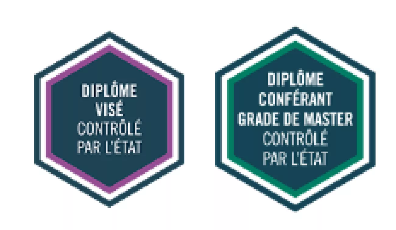 Diplôme visé par l'Etat Bac+5, RNCP niveau 7 - Grade de Master