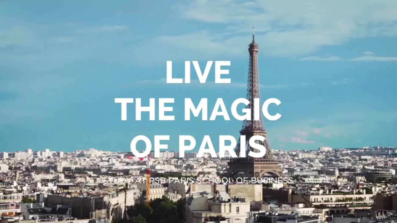 Preview image for the gge video "Study at PSB and live the magic of Paris!".