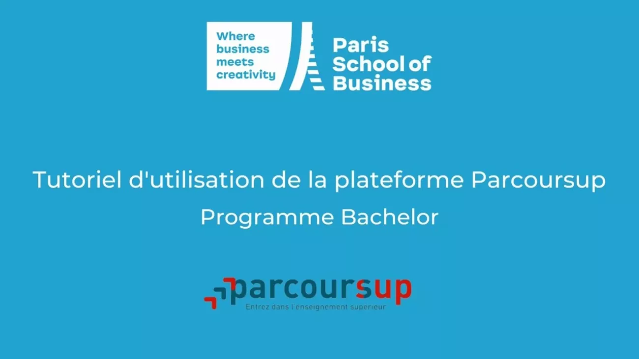 Preview image for the gge video "Tuto Parcoursup Bachelor Paris School of Business 2023".